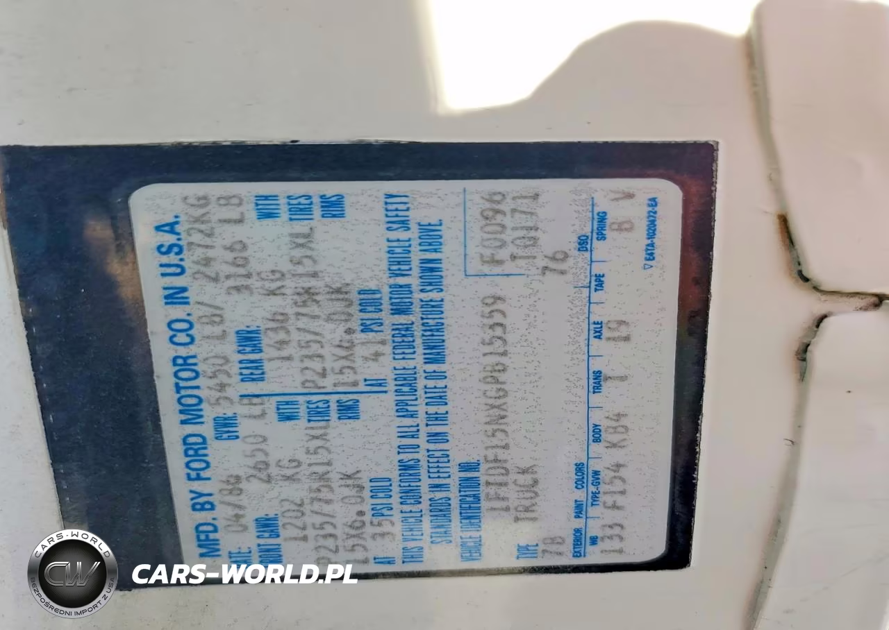 1986 Ford F150 VIN:1FTDF15NXGPB15359 - 12