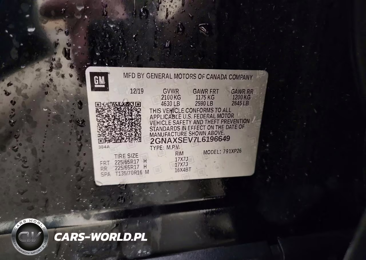 2020 Chevrolet Equinox Ls VIN:2GNAXSEV7L6196649 - 13
