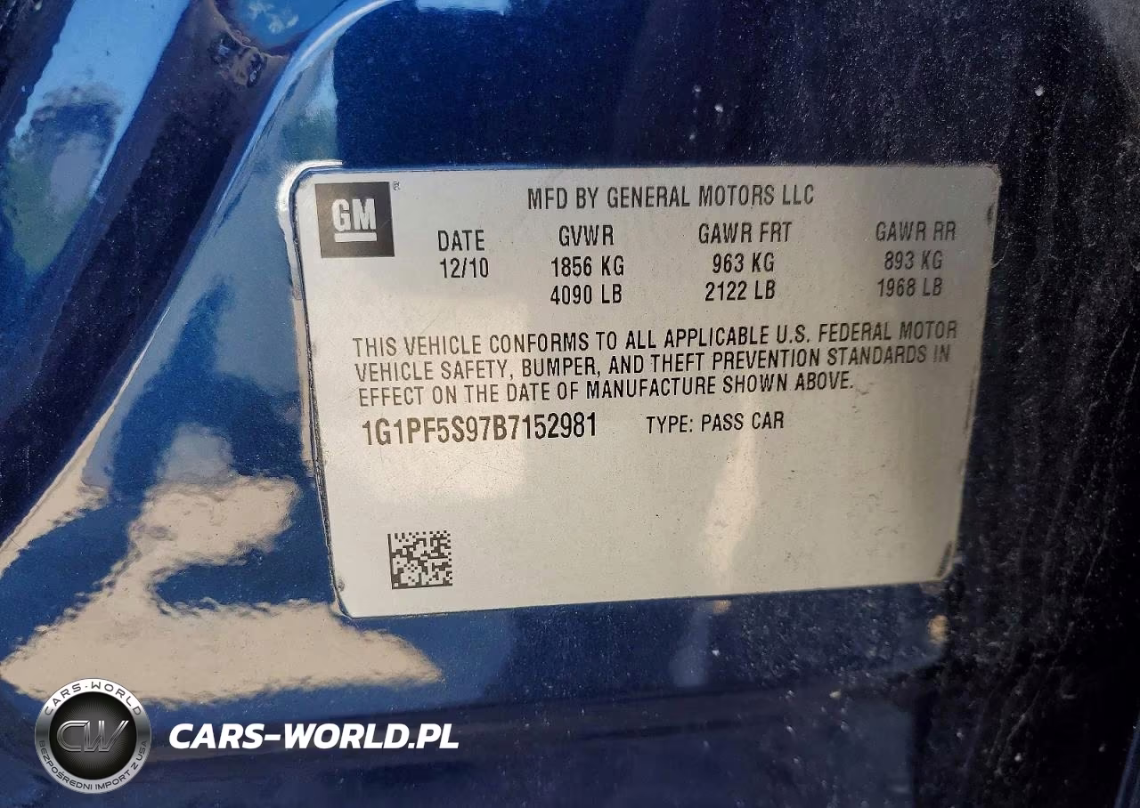 2011 Chevrolet Cruze Lt VIN:1G1PF5S97B7152981 - 13