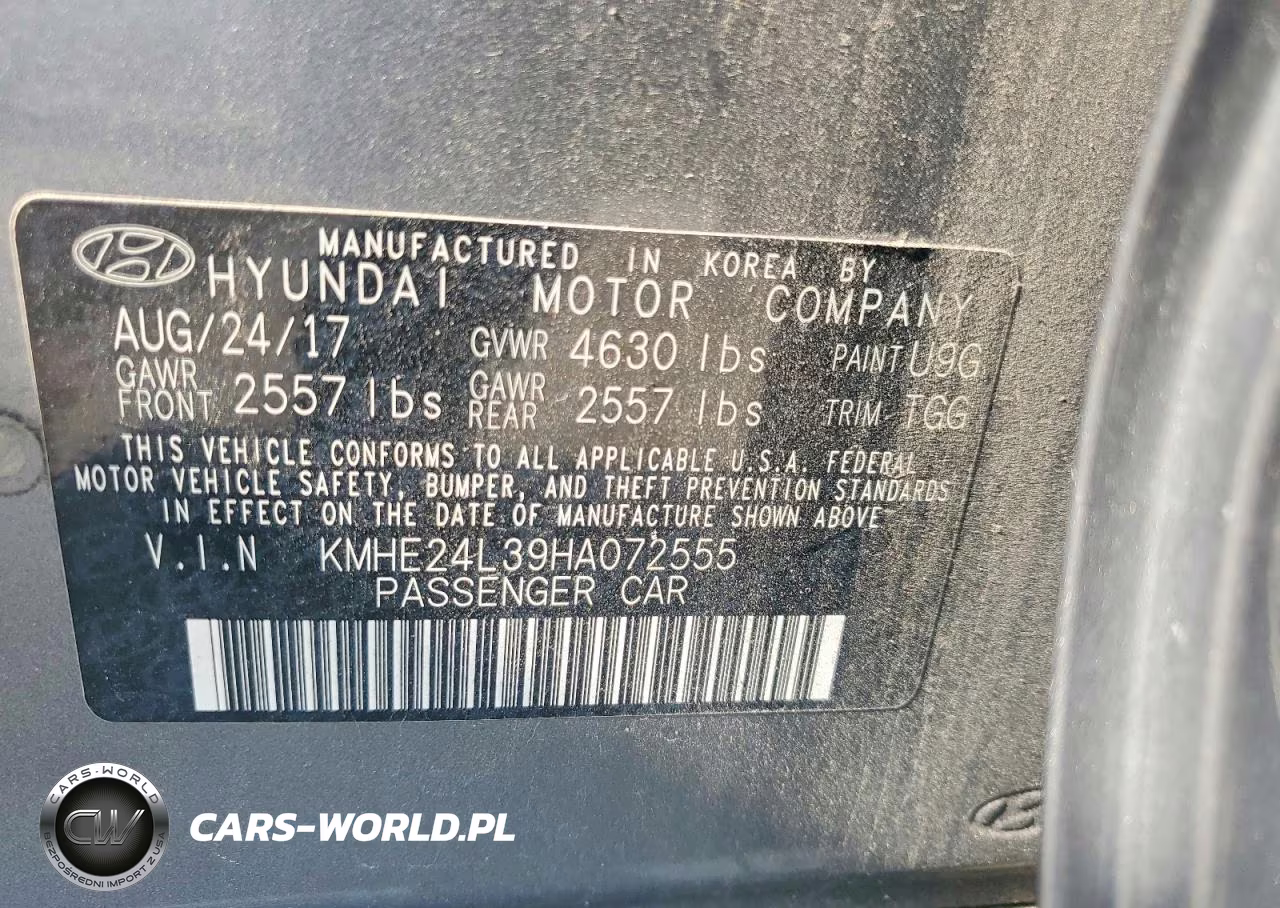 2017 Hyundai Sonata Hybrid Se VIN:KMHE24L39HA072555 - 12