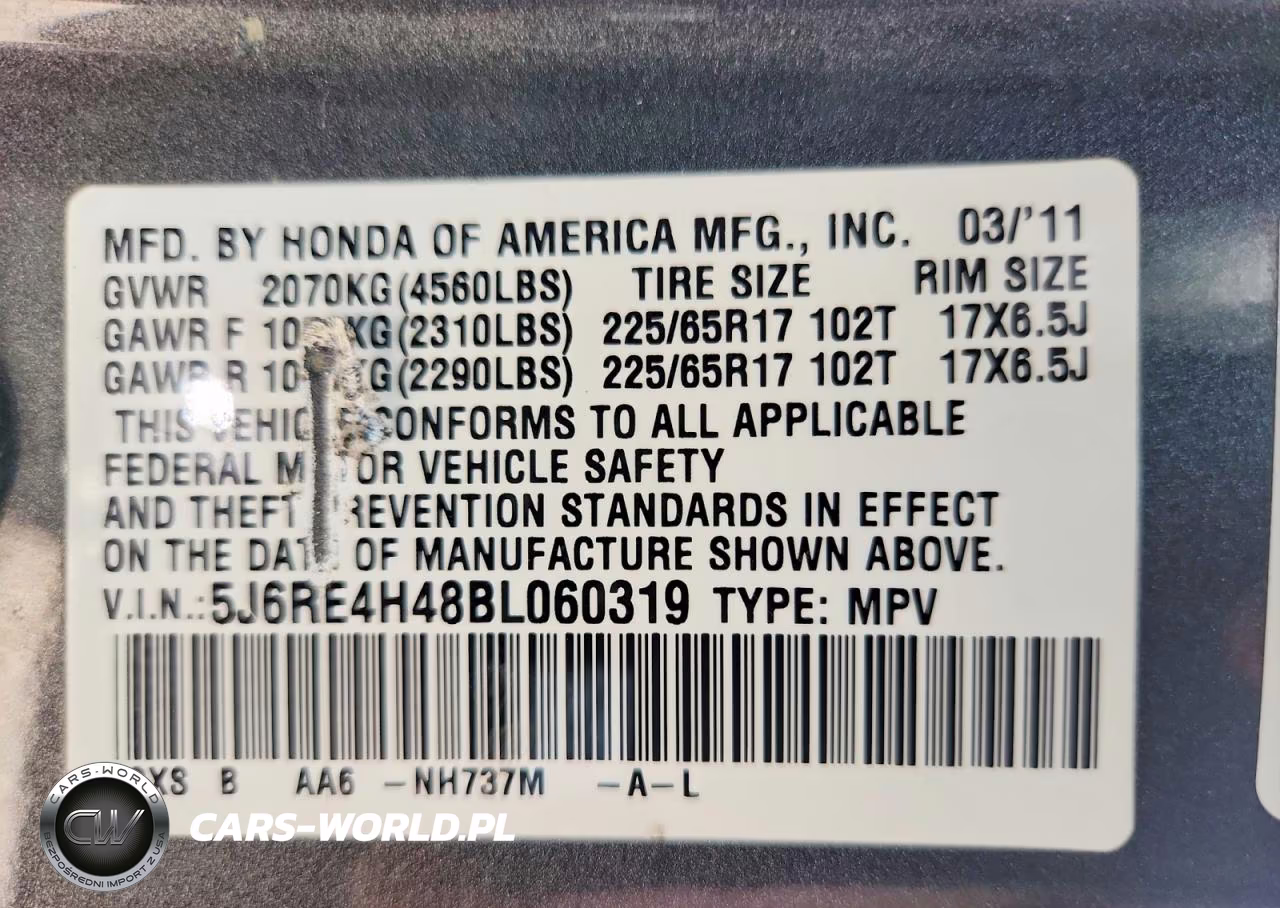 2011 Honda Cr-V Se VIN:5J6RE4H48BL060319 - 13