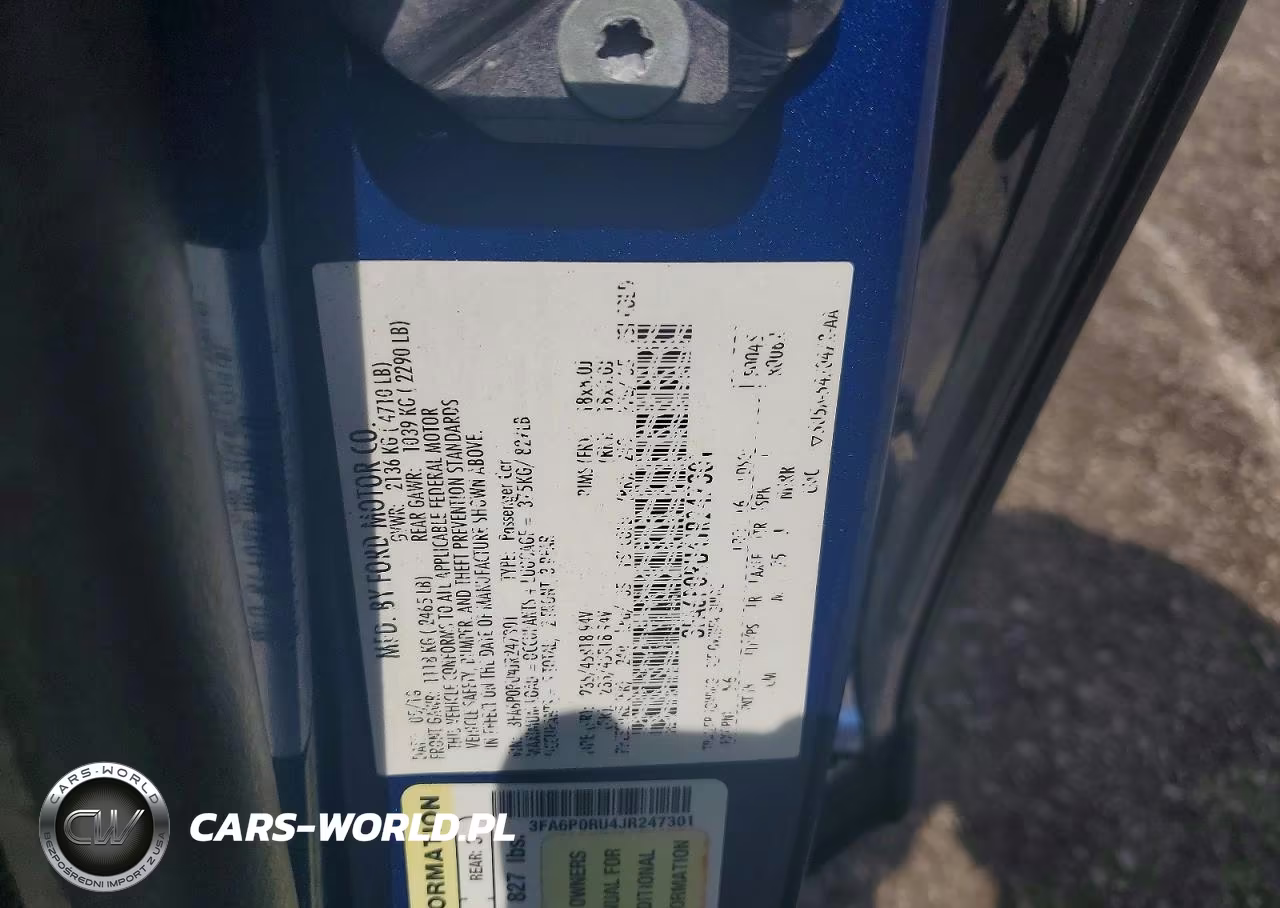 2018 Ford Fusion Titanium-Platinum Hev VIN:3FA6P0RU4JR247301 - 12