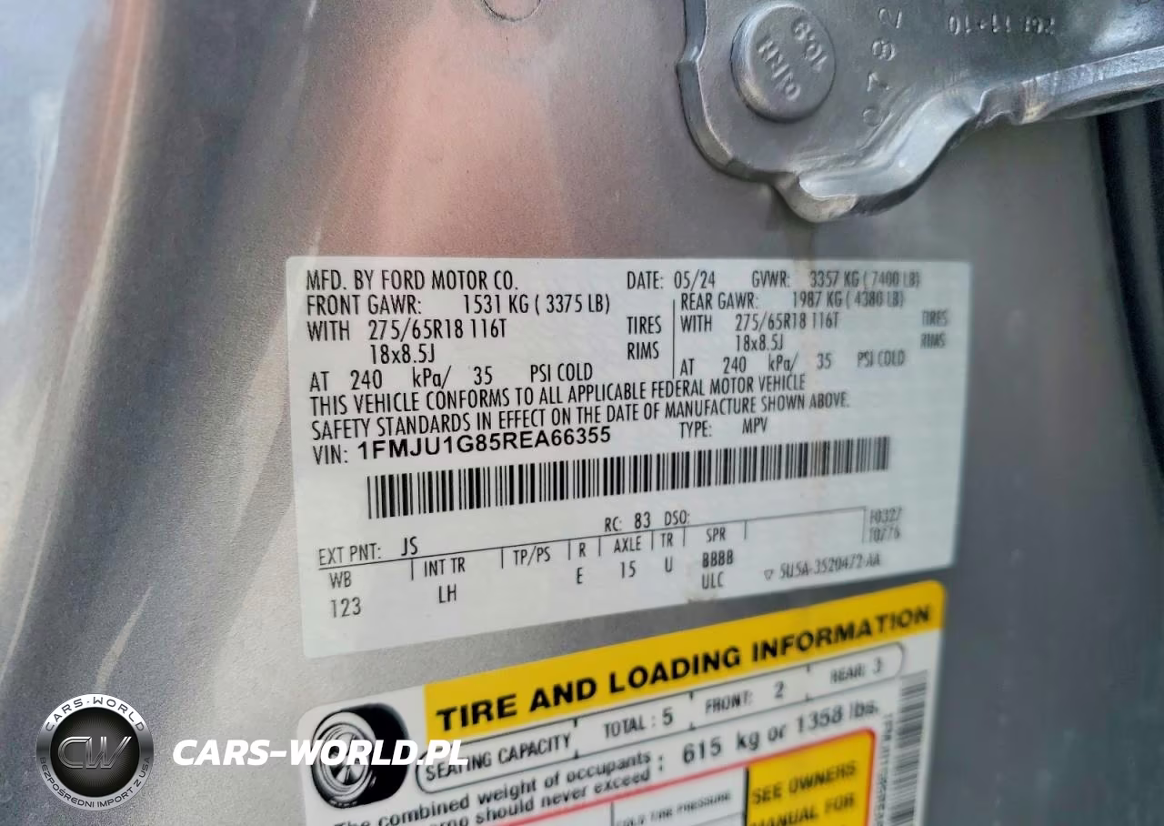 2024 Ford Expedition Xl4Wd VIN:1FMJU1G85REA66355 - 13