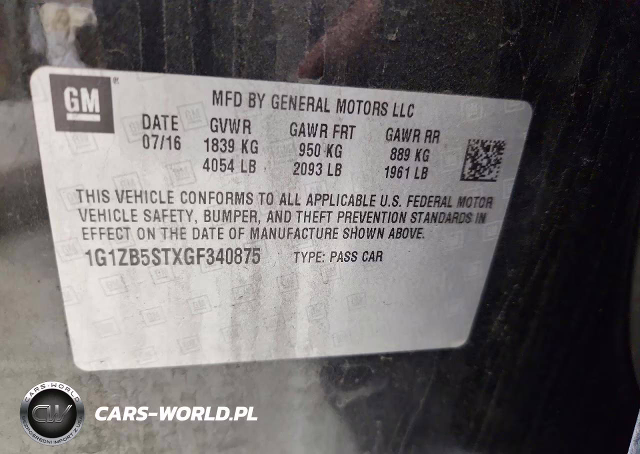 2016 Chevrolet Malibu Ls VIN:1G1ZB5STXGF340875 - 12