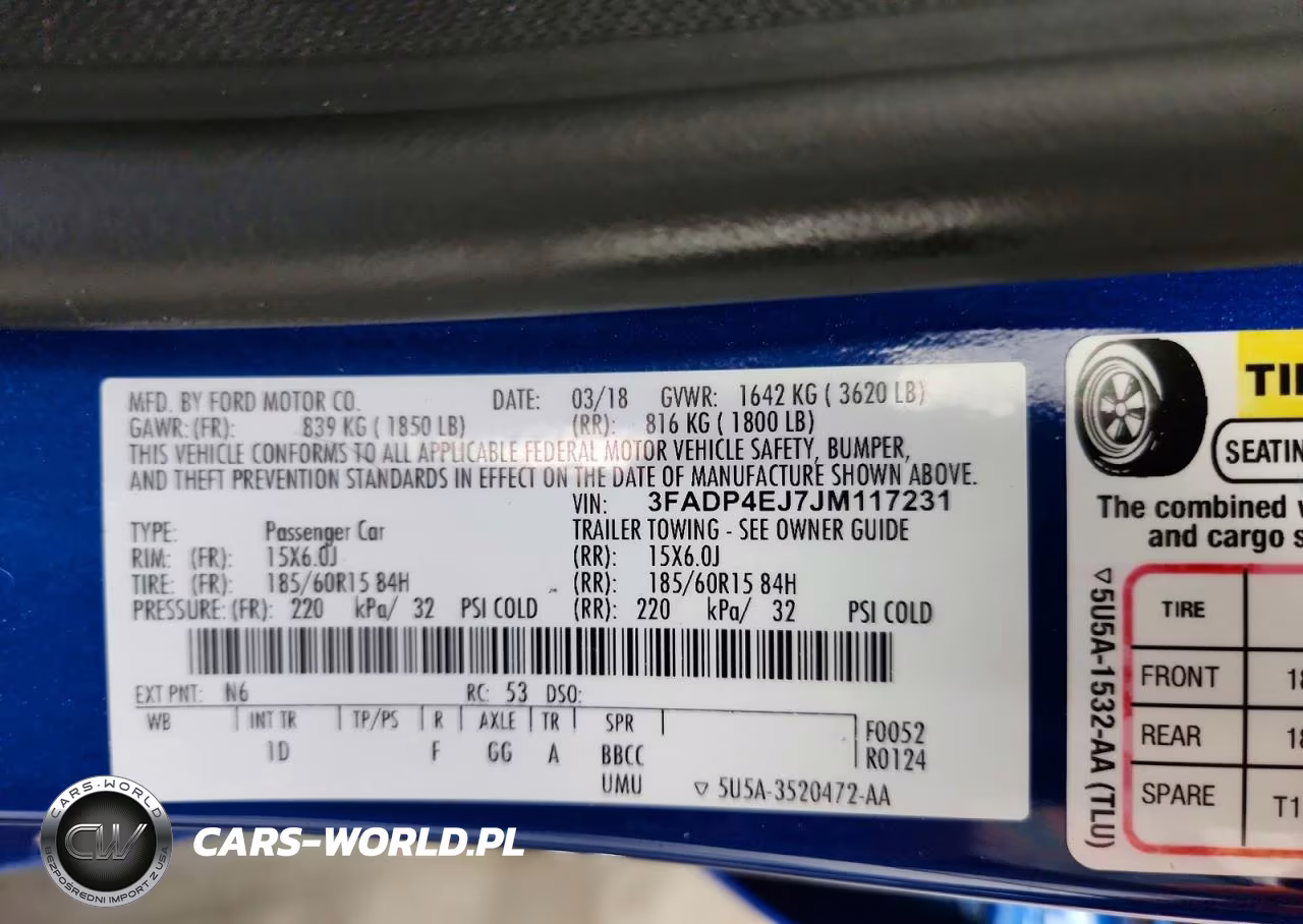 2018 Ford Fiesta Se VIN:3FADP4EJ7JM117231 - 12