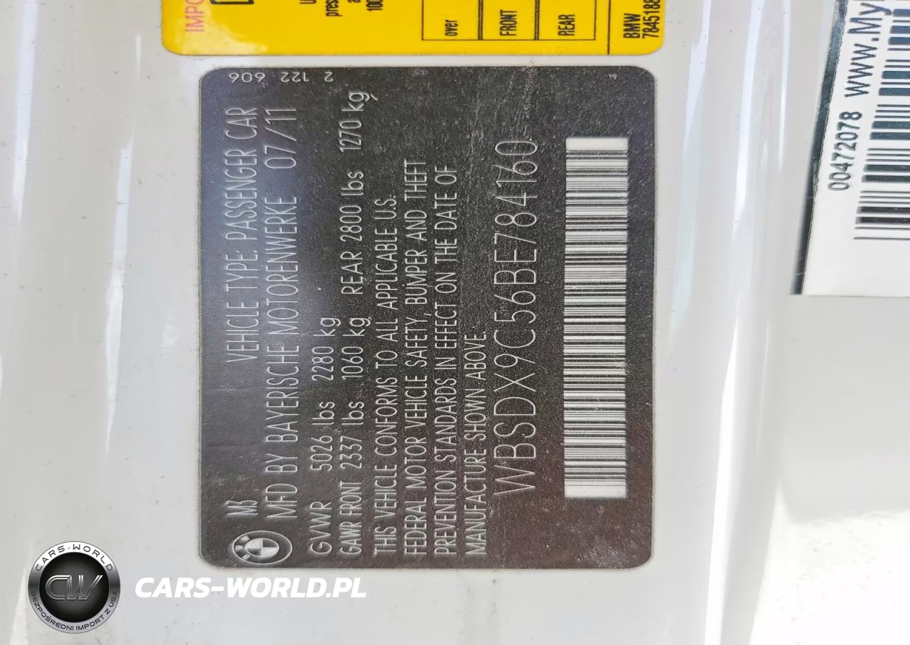 2011 BMW M3 VIN:WBSDX9C56BE784160 - 12