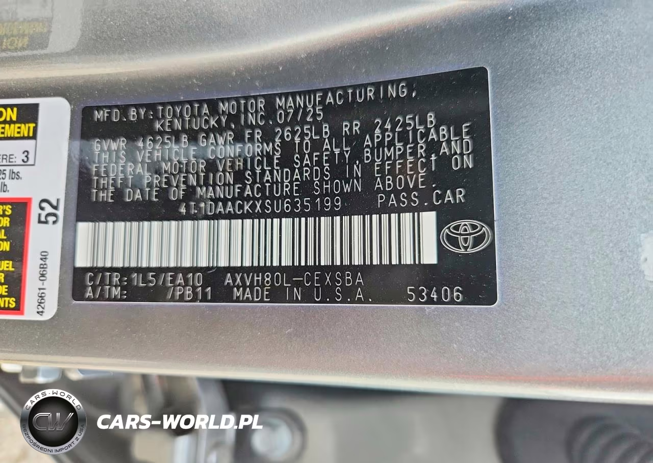 2025 Toyota Camry Le VIN:4T1DAACKXSU635199 - 13