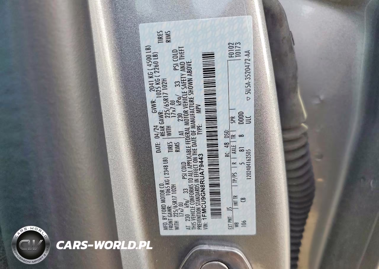 2024 Ford Escape Active VIN:1FMCU9GN8RUA79443 - 13