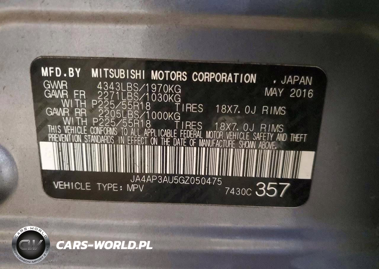 2016 Mitsubishi Outlander Sport Es VIN:JA4AP3AU5GZ050475 - 13