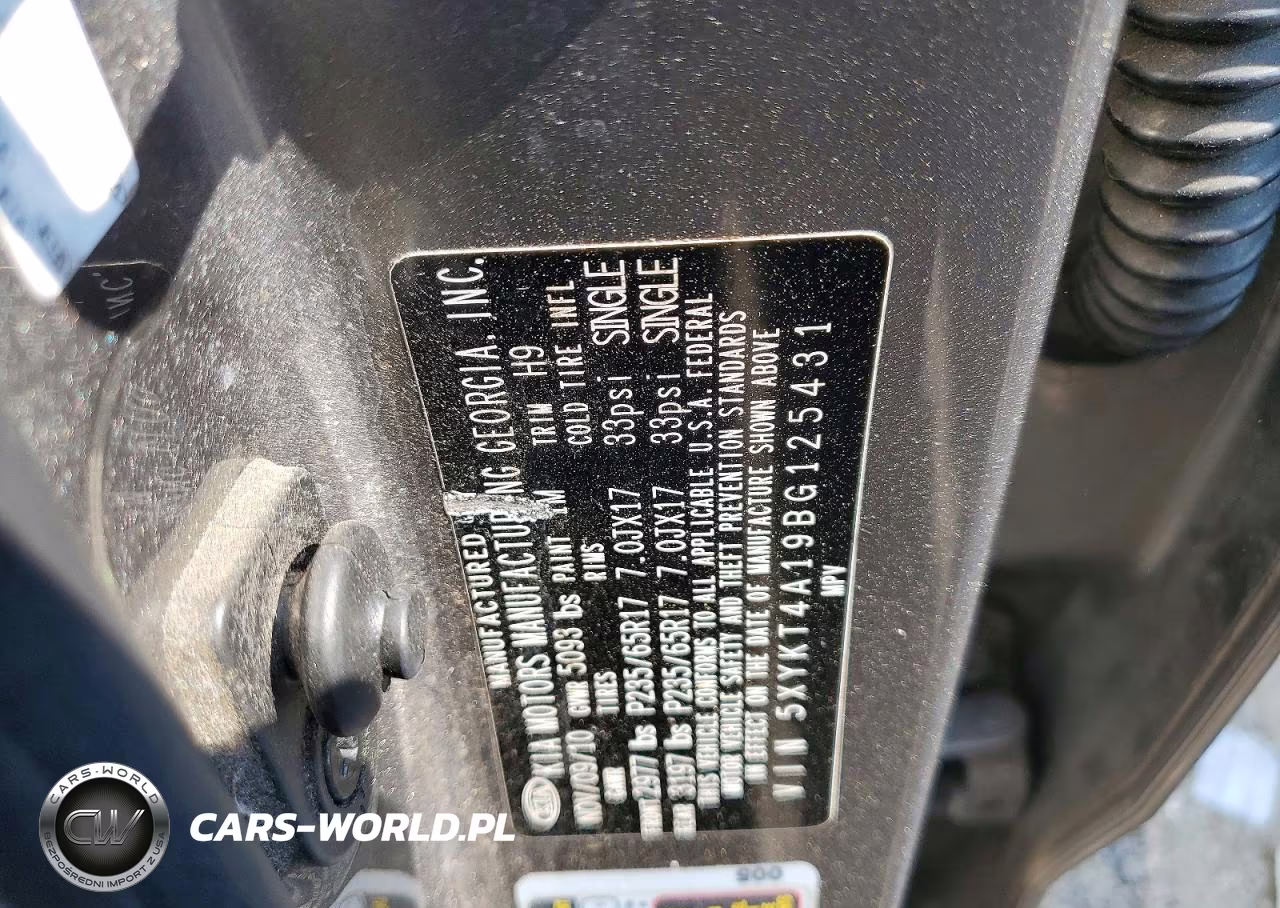 2011 Kia Sorento Lx VIN:5XYKT4A19BG125431 - 13