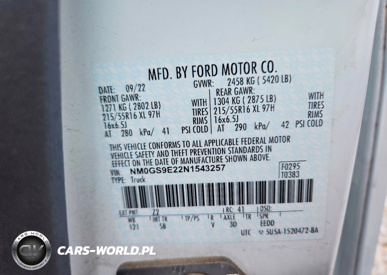 2022 Ford Transit Connect Xl VIN:NM0GS9E22N1543257 - 13
