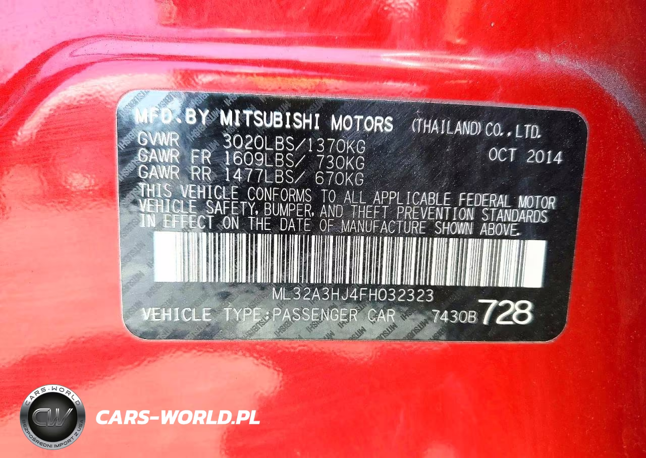 2015 Mitsubishi Mirage De VIN:ML32A3HJ4FH032323 - 13
