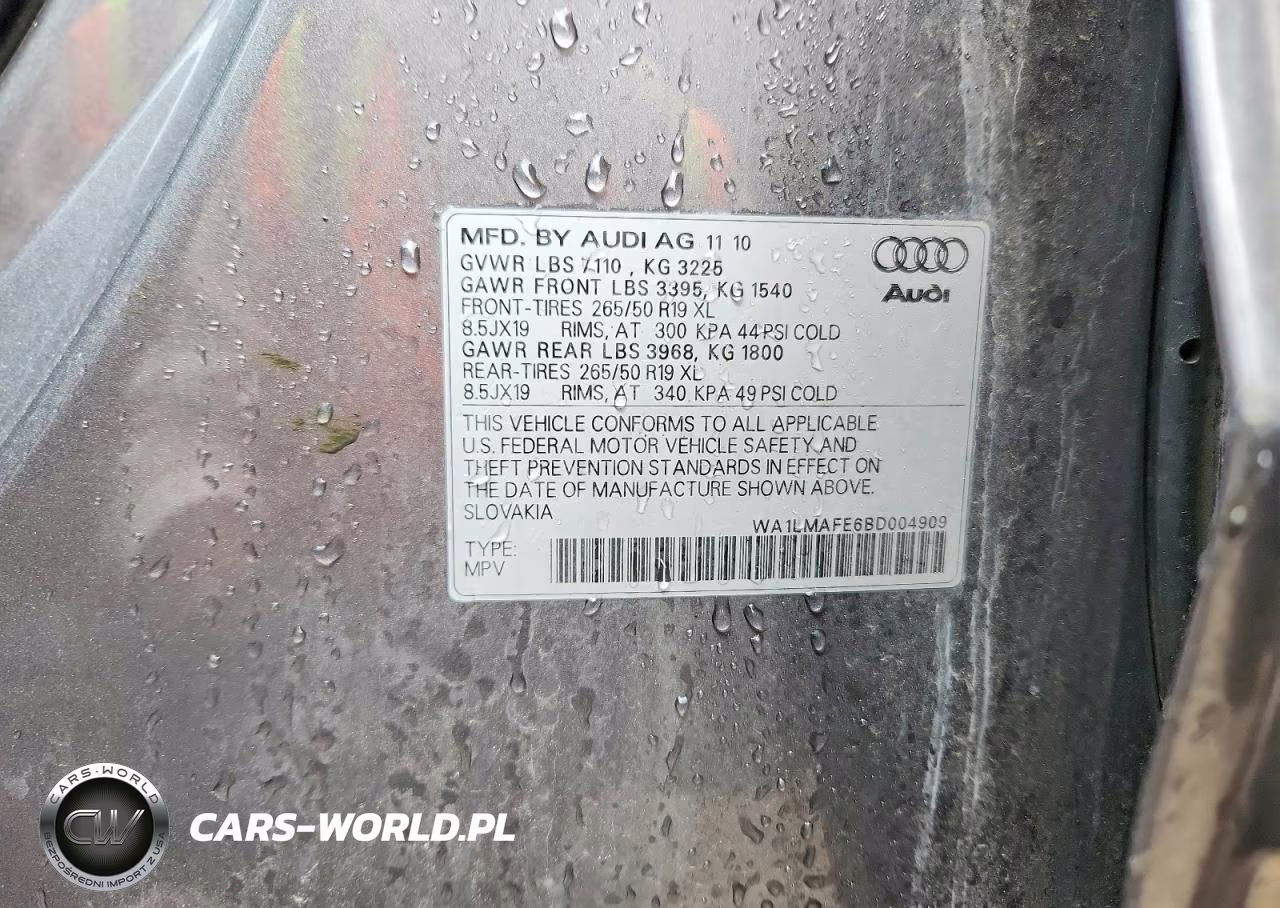 2011 Audi Q7 Premium Plus VIN:WA1LMAFE6BD004909 - 14