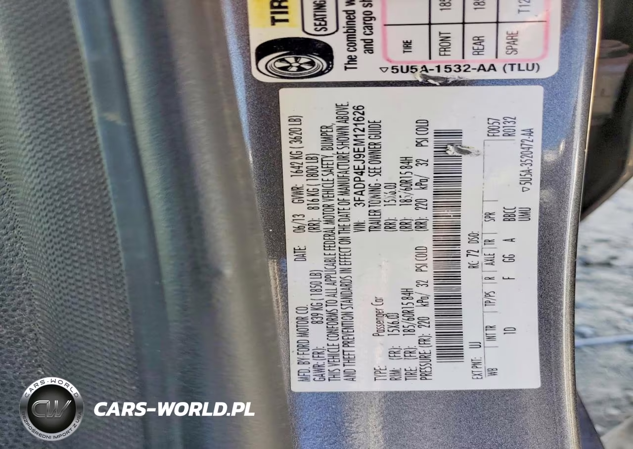 2014 Ford Fiesta Se VIN:3FADP4EJ9EM121626 - 12