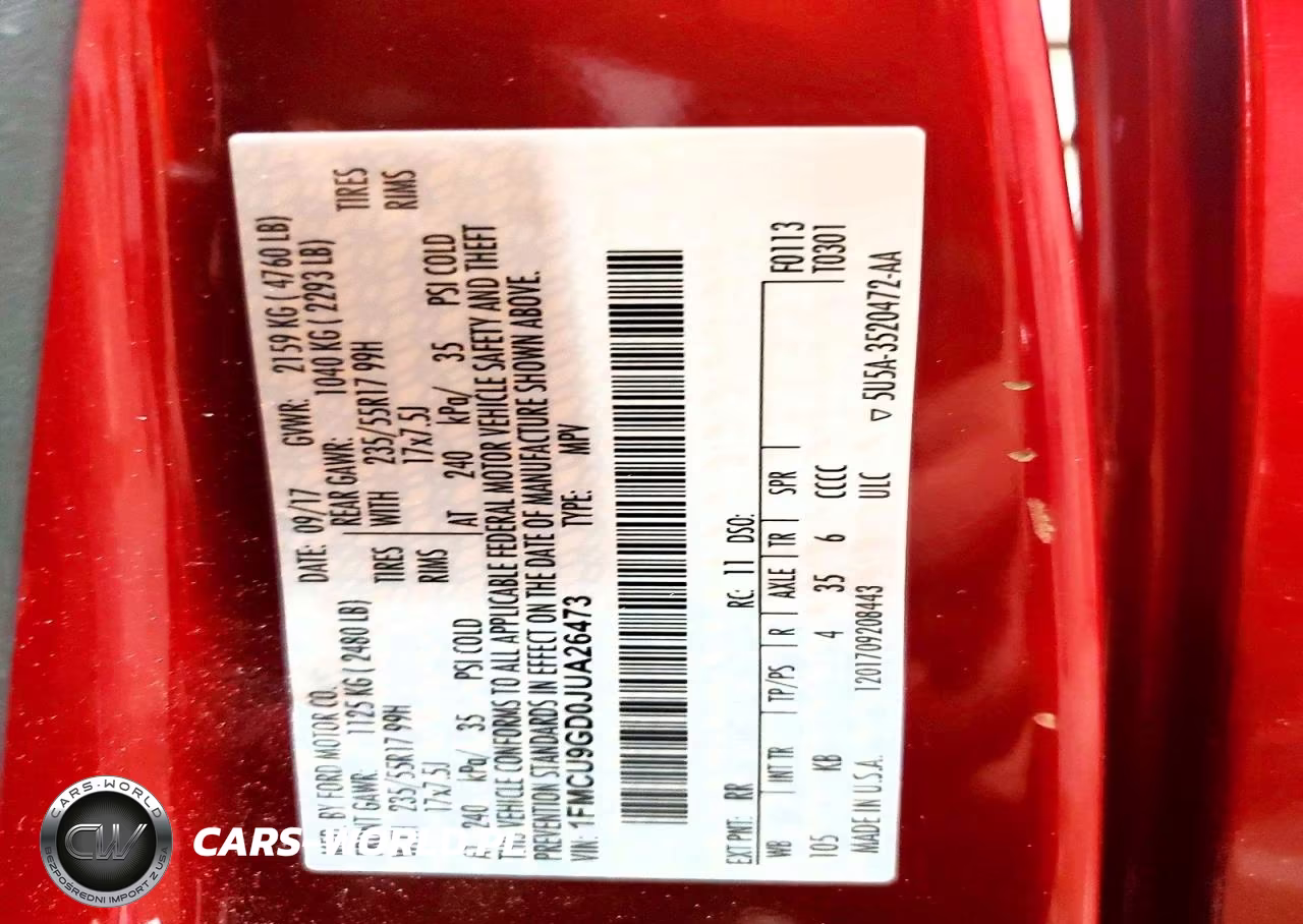 2018 Ford Escape Se VIN:1FMCU9GD0JUA26473 - 13