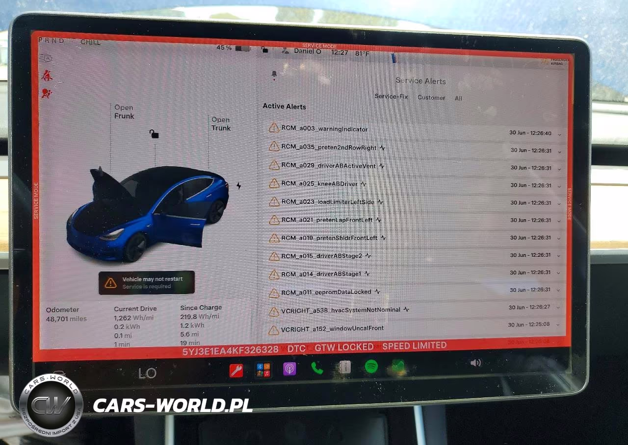 2019 Tesla Model 3 VIN:5YJ3E1EA4KF326328 - 9