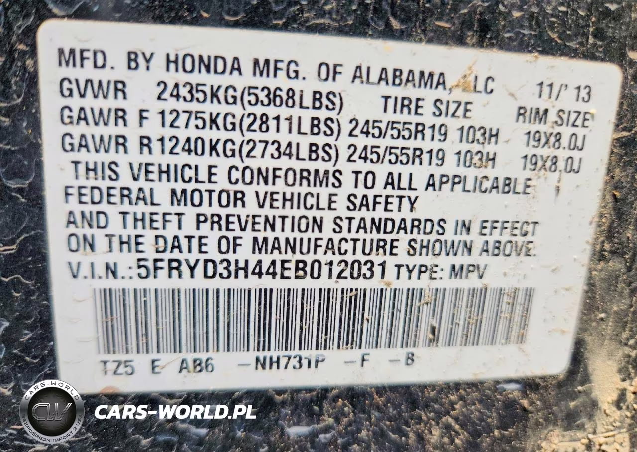 2014 Acura Mdx Technology VIN:5FRYD3H44EB012031 - 13