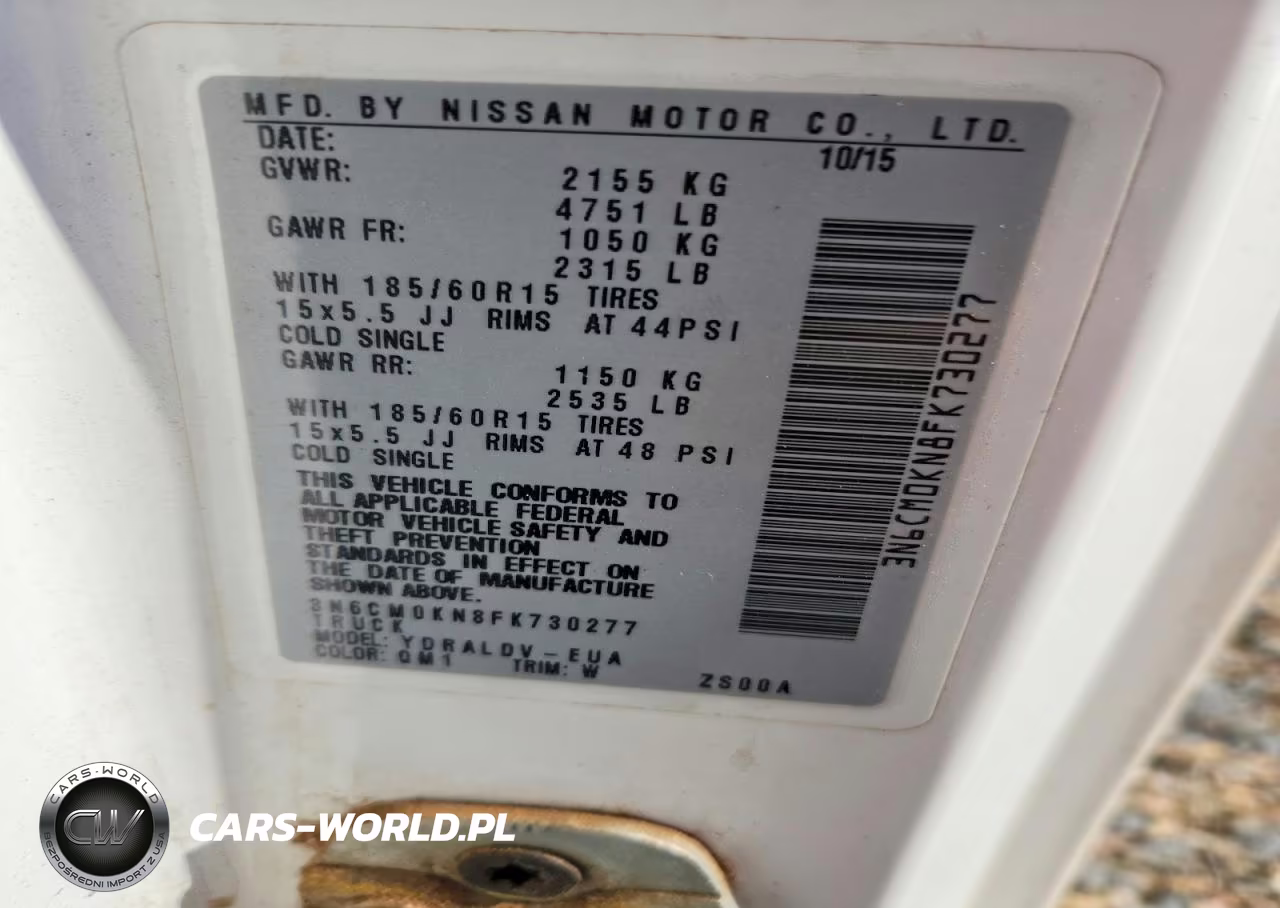 2015 Nissan Nv200 S VIN:3N6CM0KN8FK730277 - 13