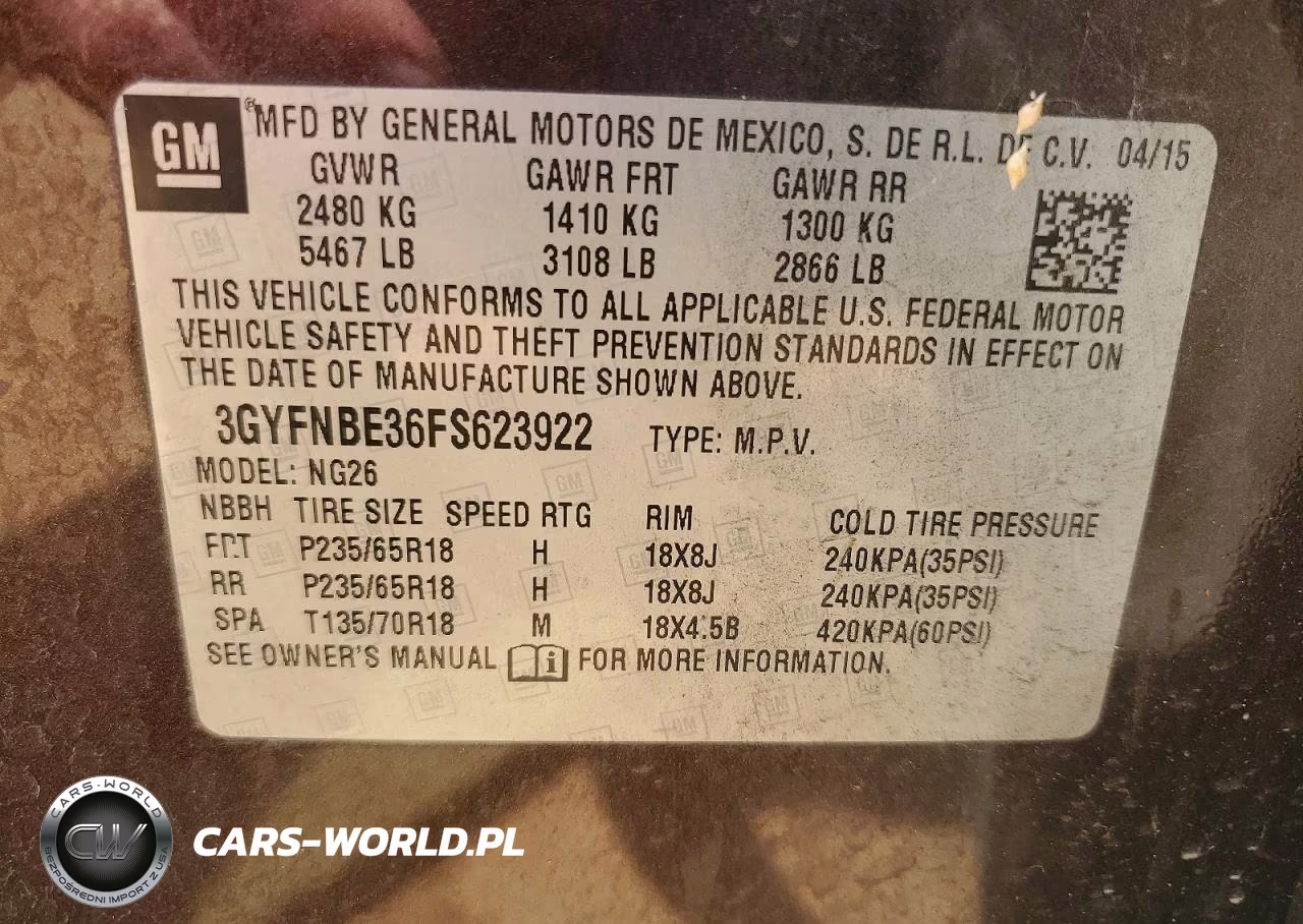 2015 Cadillac Srx Luxury Collection VIN:3GYFNBE36FS623922 - 12