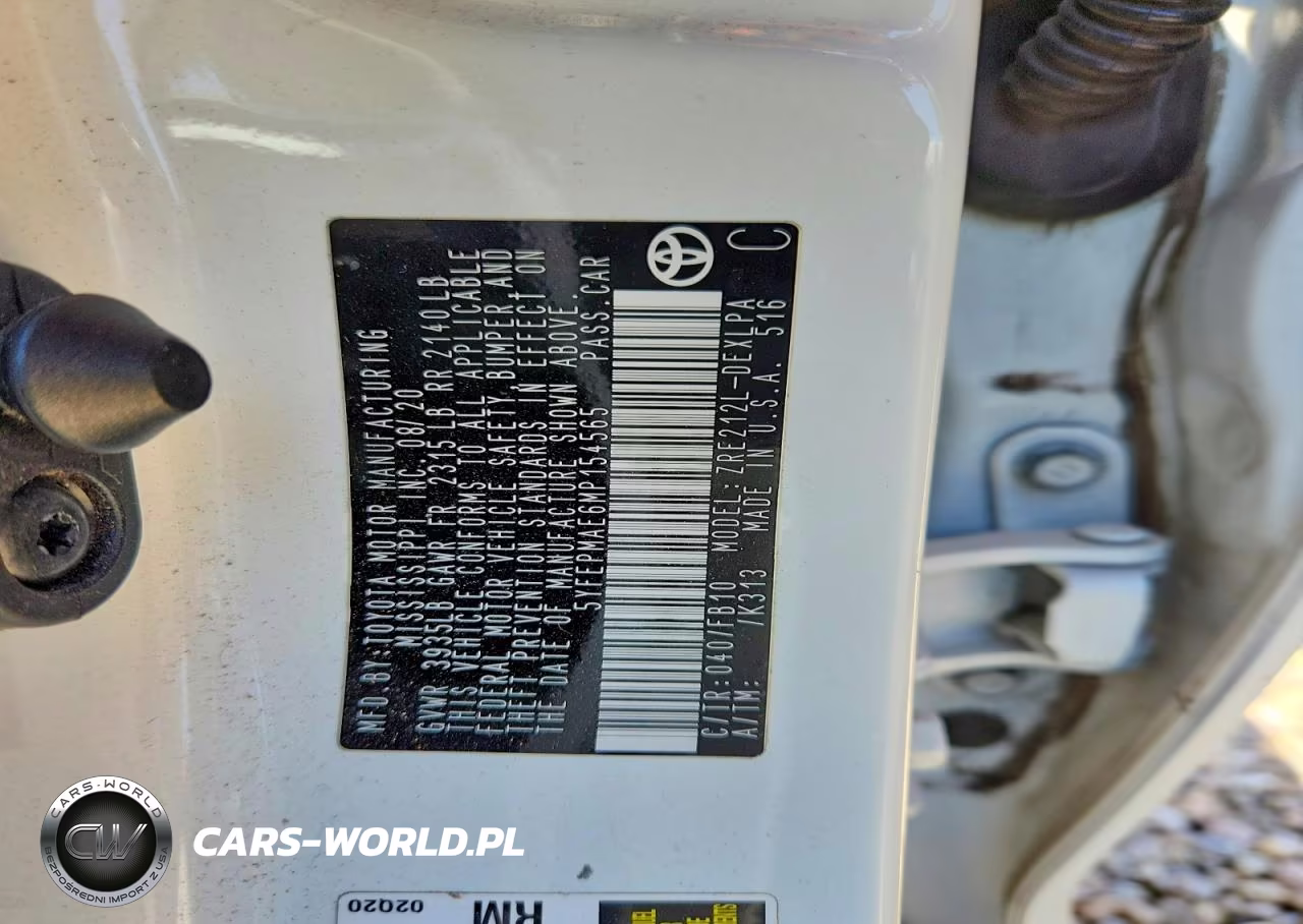 2021 Toyota Corolla Le VIN:5YFEPMAE6MP154565 - 12