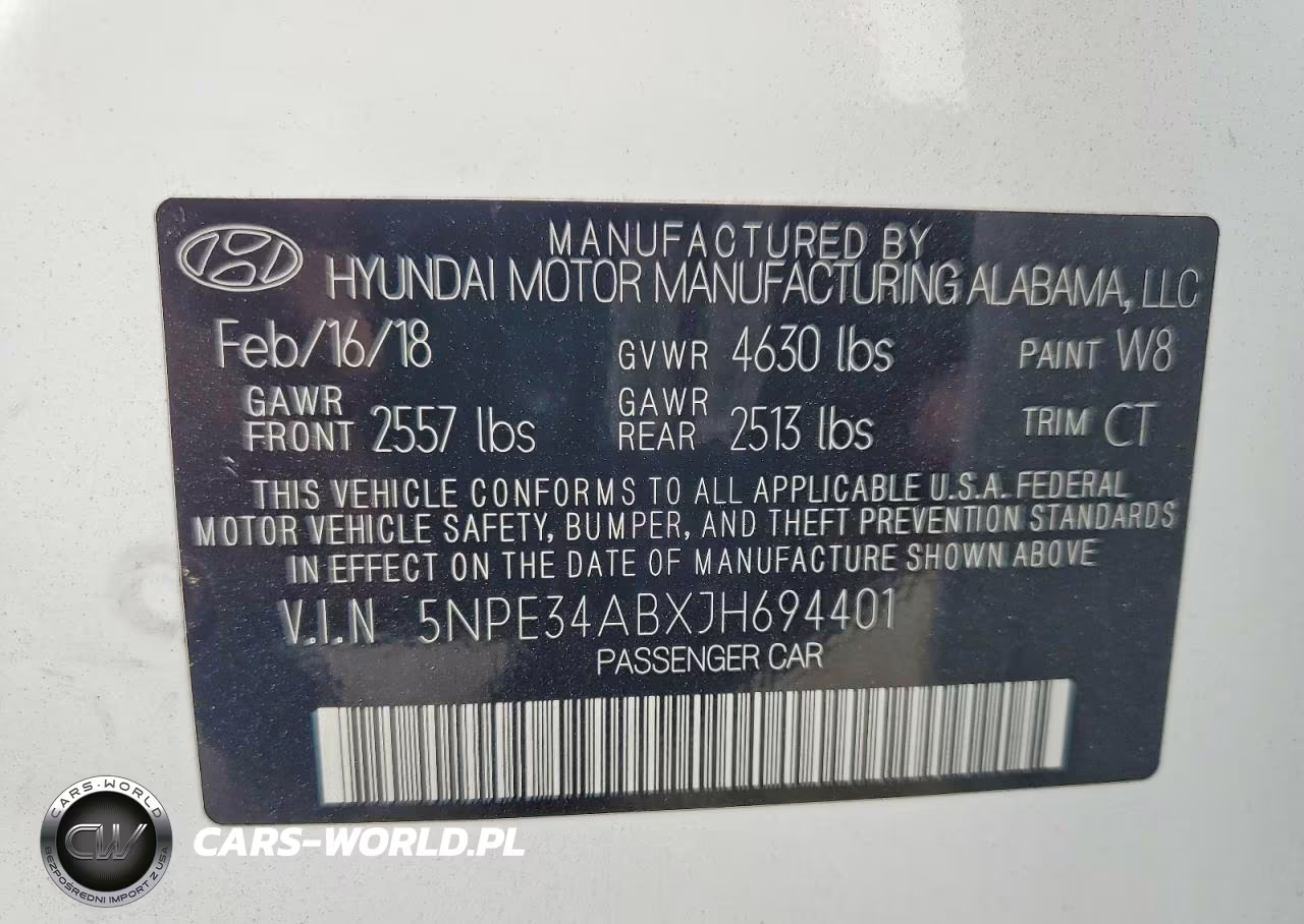 2018 Hyundai Sonata Sport 2.0T VIN:5NPE34ABXJH694401 - 13