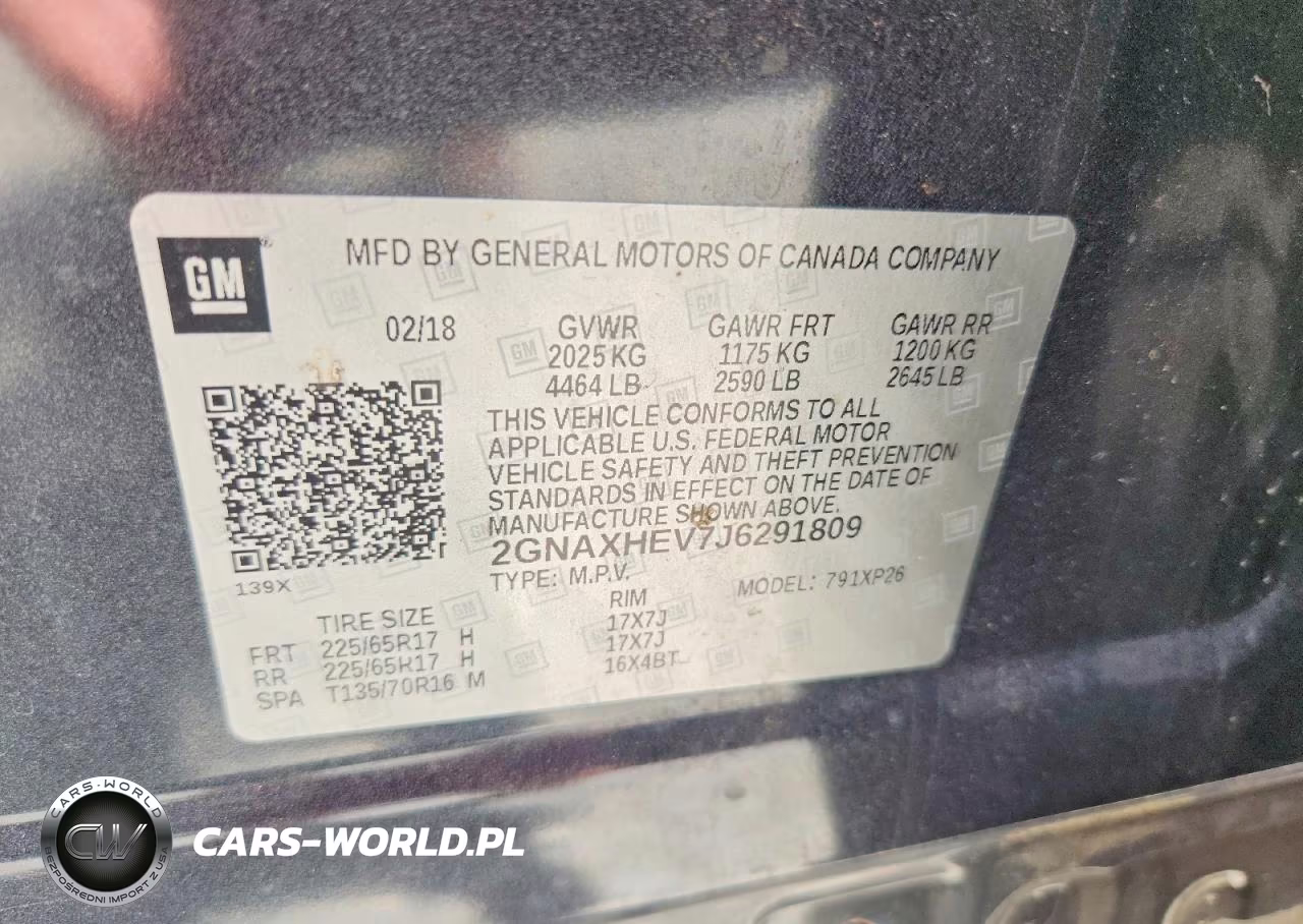 2018 Chevrolet Equinox Ls VIN:2GNAXHEV7J6291809 - 14