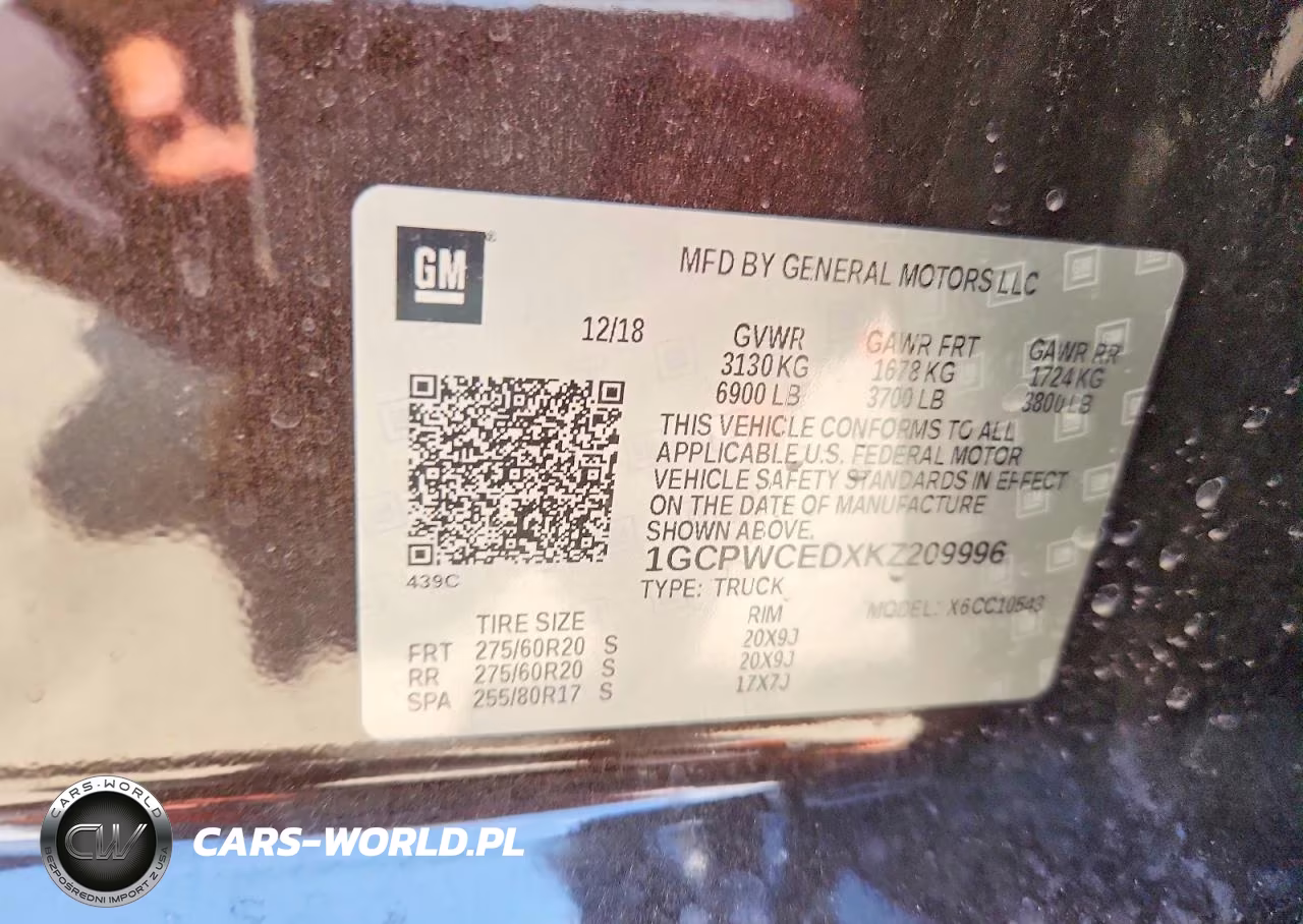 2019 Chevrolet Silverado C1500 Lt VIN:1GCPWCEDXKZ209996 - 12