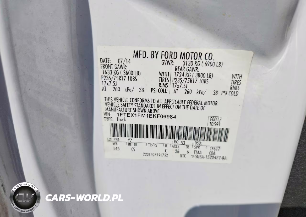 2014 Ford F150 Super Cab VIN:1FTEX1EM1EKF06984 - 12