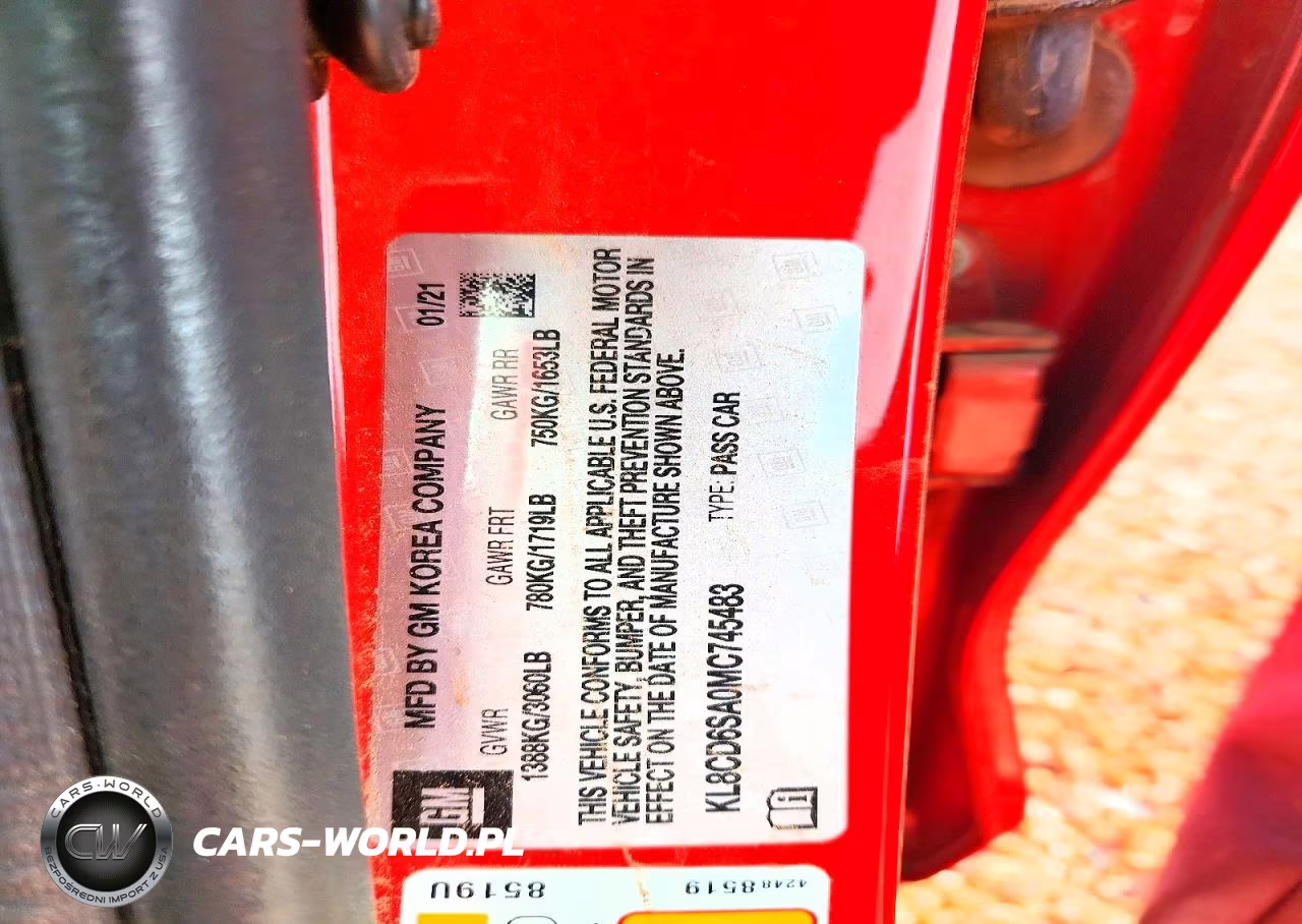 2021 Chevrolet Spark 1Lt VIN:KL8CD6SA0MC745483 - 12