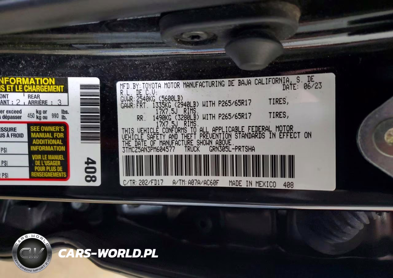 2023 Toyota Tacoma Trd Sport VIN:3TMCZ5AN3PM604577 - 12