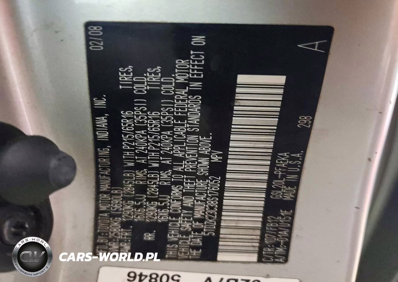 2008 Toyota Sienna Ce 7-Passenger VIN:5TDZK23C38S176052 - 13