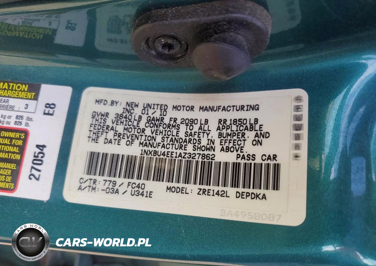 2010 Toyota Corolla Le VIN:1NXBU4EE1AZ327862 - 12