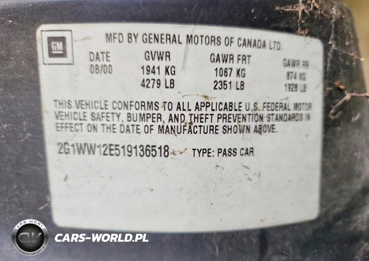2001 Chevrolet Monte Carlo Ls VIN:2G1WW12E519136518 - 13