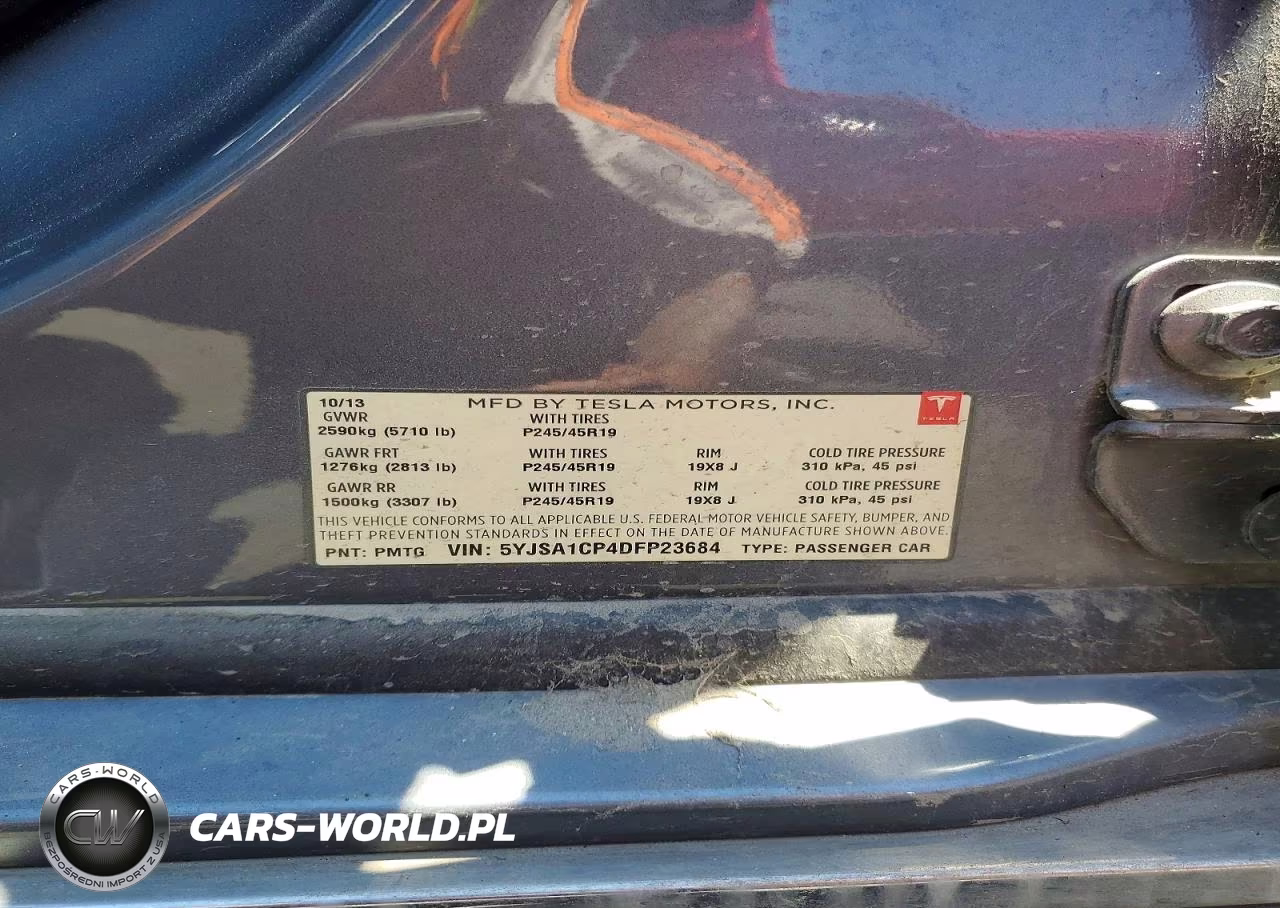 2013 Tesla Model S Performance VIN:5YJSA1CP4DFP23684 - 12