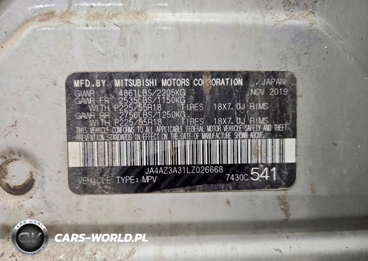 2020 Mitsubishi Outlander Se VIN:JA4AZ3A31LZ026668 - 13