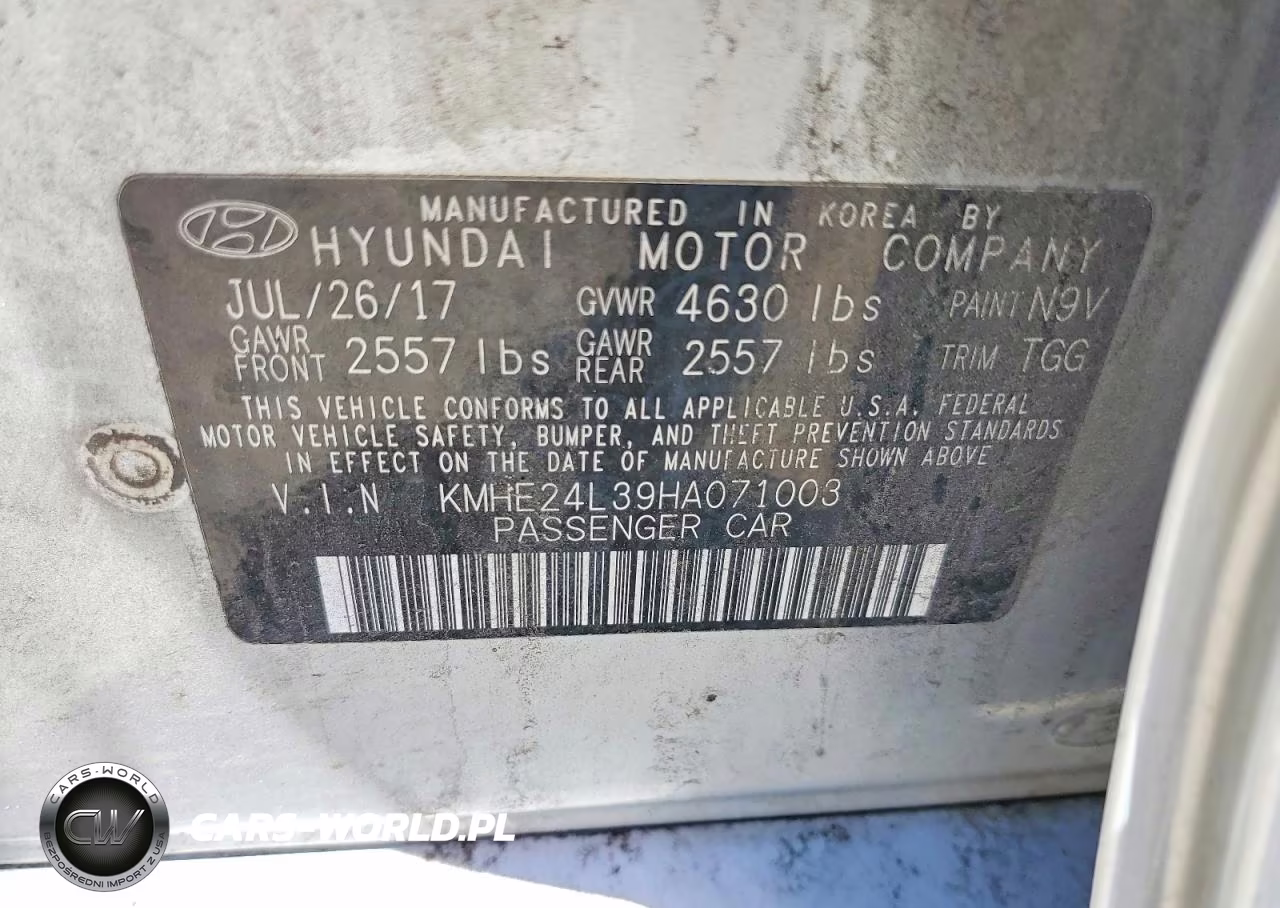 2017 Hyundai Sonata Hybrid Se VIN:KMHE24L39HA071003 - 13