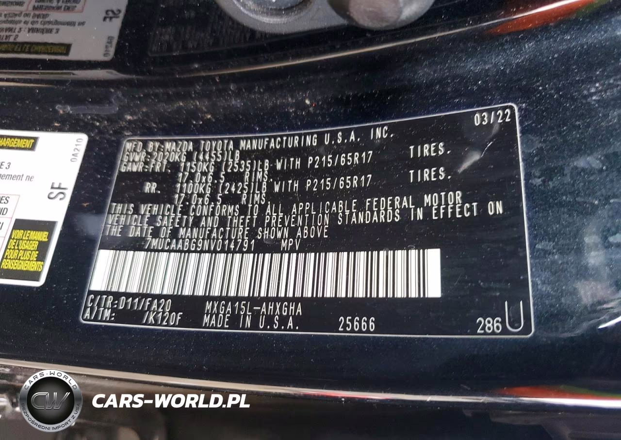 2022 Toyota Corolla Cross Le VIN:7MUCAABG9NV014791 - 13