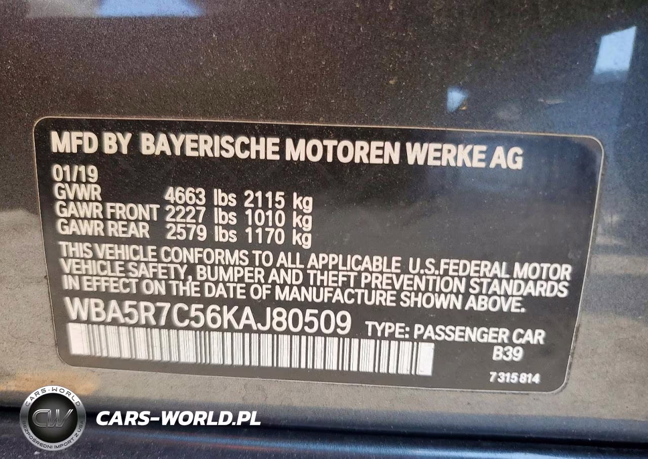 2019 BMW 330Xi VIN:WBA5R7C56KAJ80509 - 12