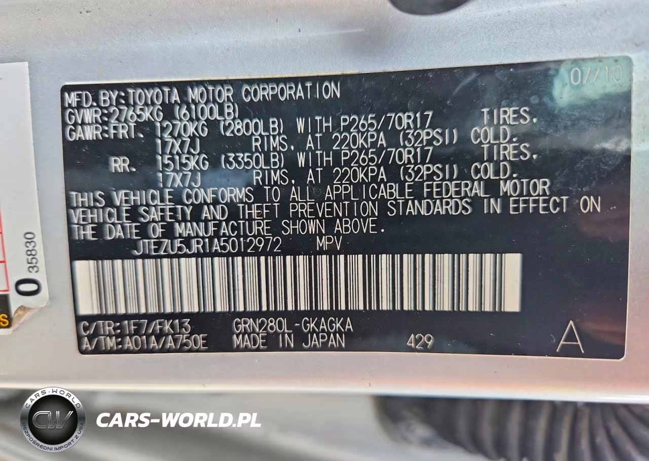 2010 Toyota 4Runner Sr5 VIN:JTEZU5JR1A5012972 - 13