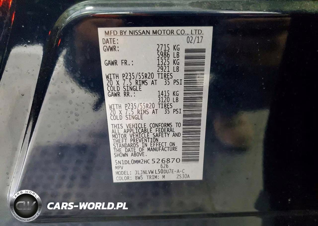 2017 Infiniti Qx60 Base VIN:5N1DL0MM2HC526870 - 13