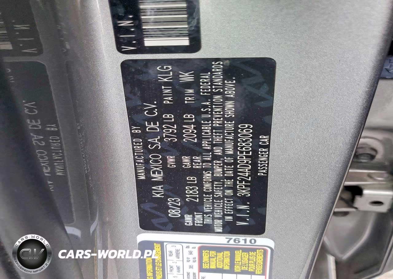 2023 Kia Forte Lxs VIN:3KPF24AD9PE683069 - 12