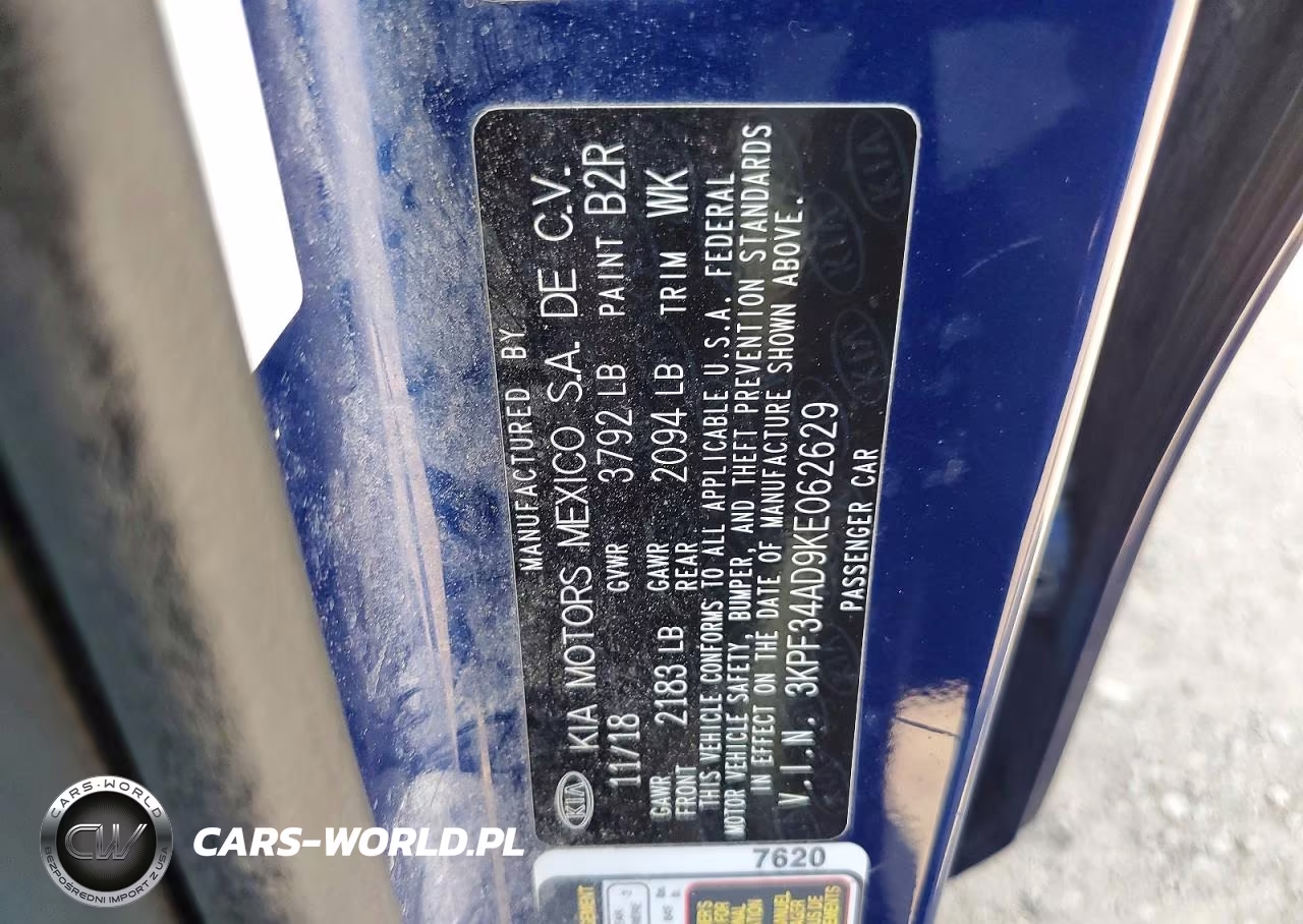 2019 Kia Forte S VIN:3KPF34AD9KE062629 - 12