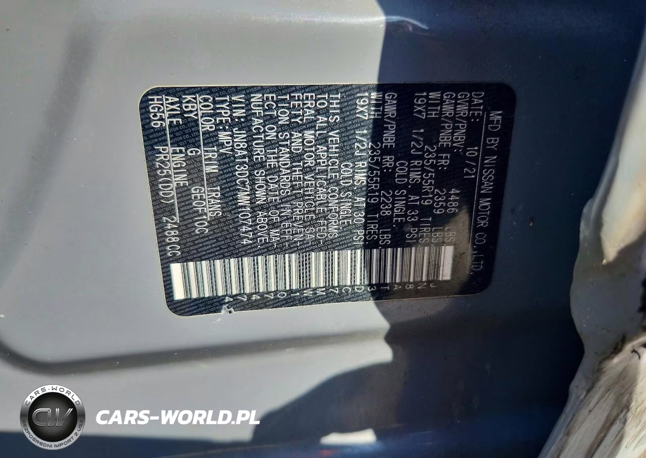 2021 Nissan Rogue Platinum VIN:JN8AT3DC7MW107474 - 13