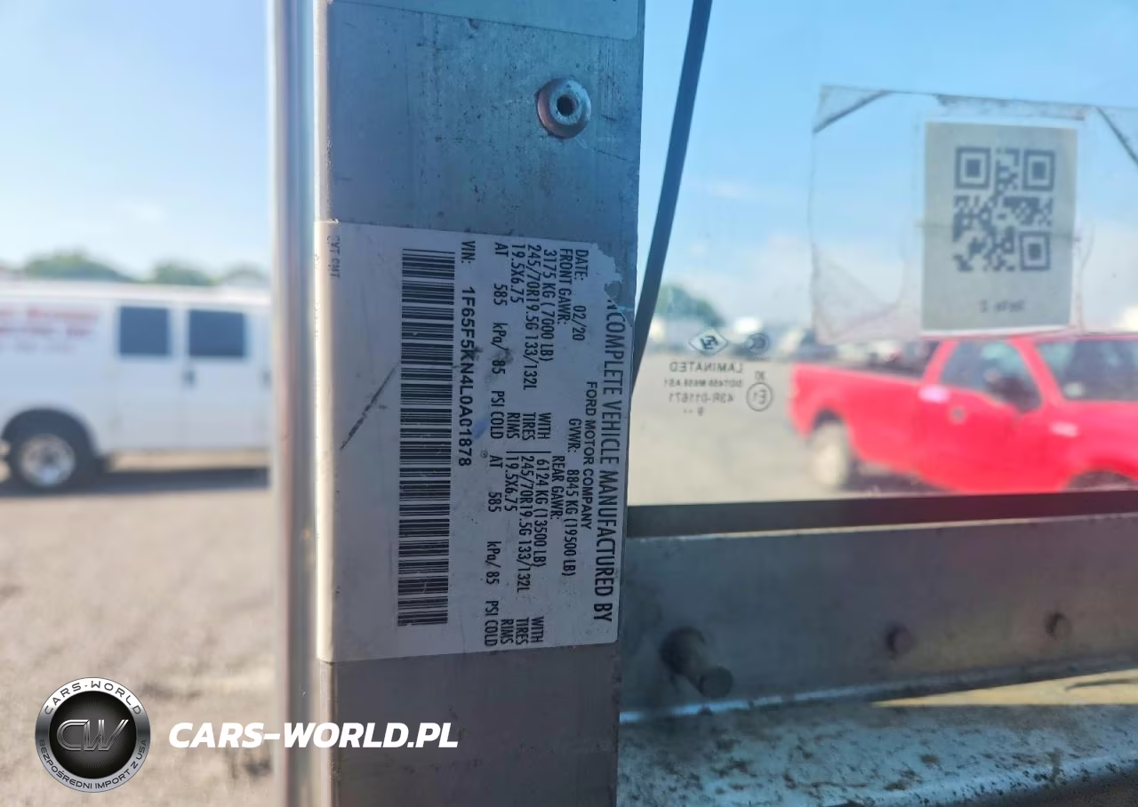 2020 Ford F59 Delivery Truck VIN:1F65F5KN4L0A01878 - 12