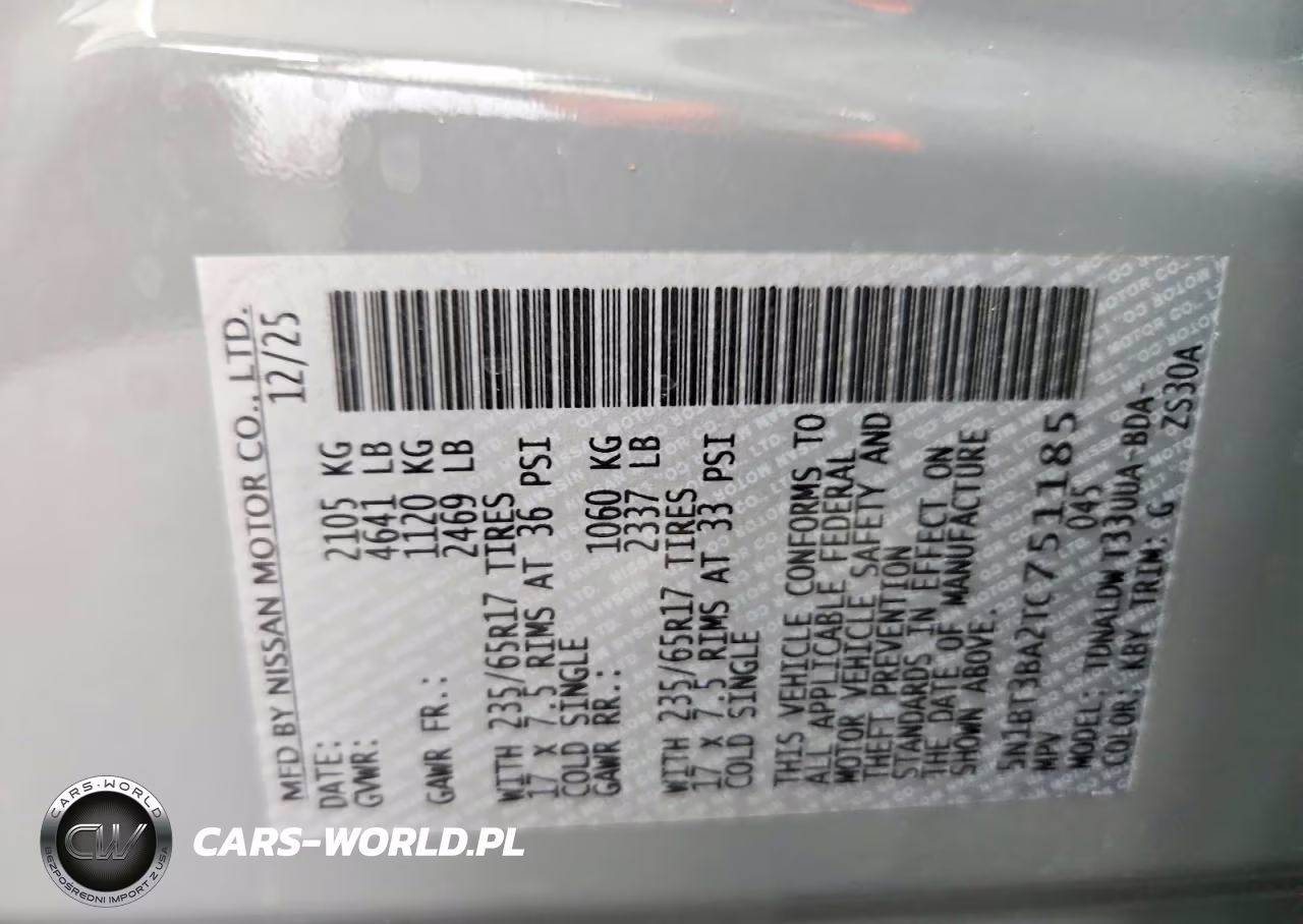 2026 Nissan Rogue Sv VIN:5N1BT3BA2TC751185 - 13