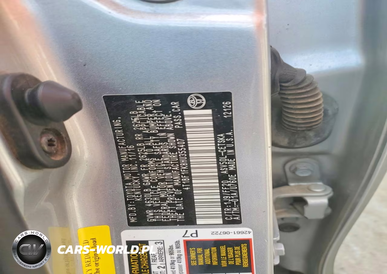 2017 Toyota Camry Se VIN:4T1BF1FK8HU355407 - 12