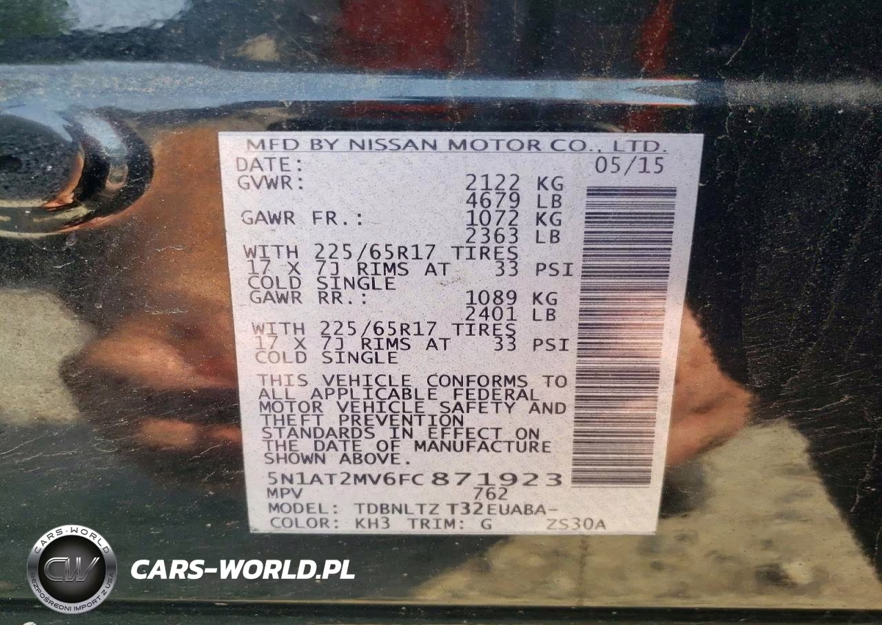 2015 Nissan Rogue Sv VIN:5N1AT2MV6FC871923 - 12
