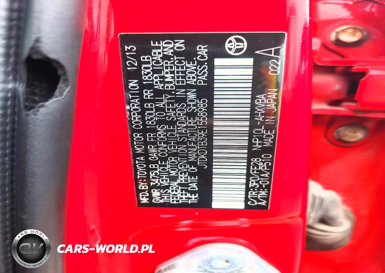 2014 Toyota Prius C One VIN:JTDKDTB39E1558985 - 12