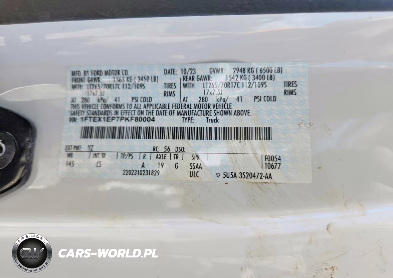 2023 Ford F150 Super Cab VIN:1FTEX1EP7PKF80004 - 12