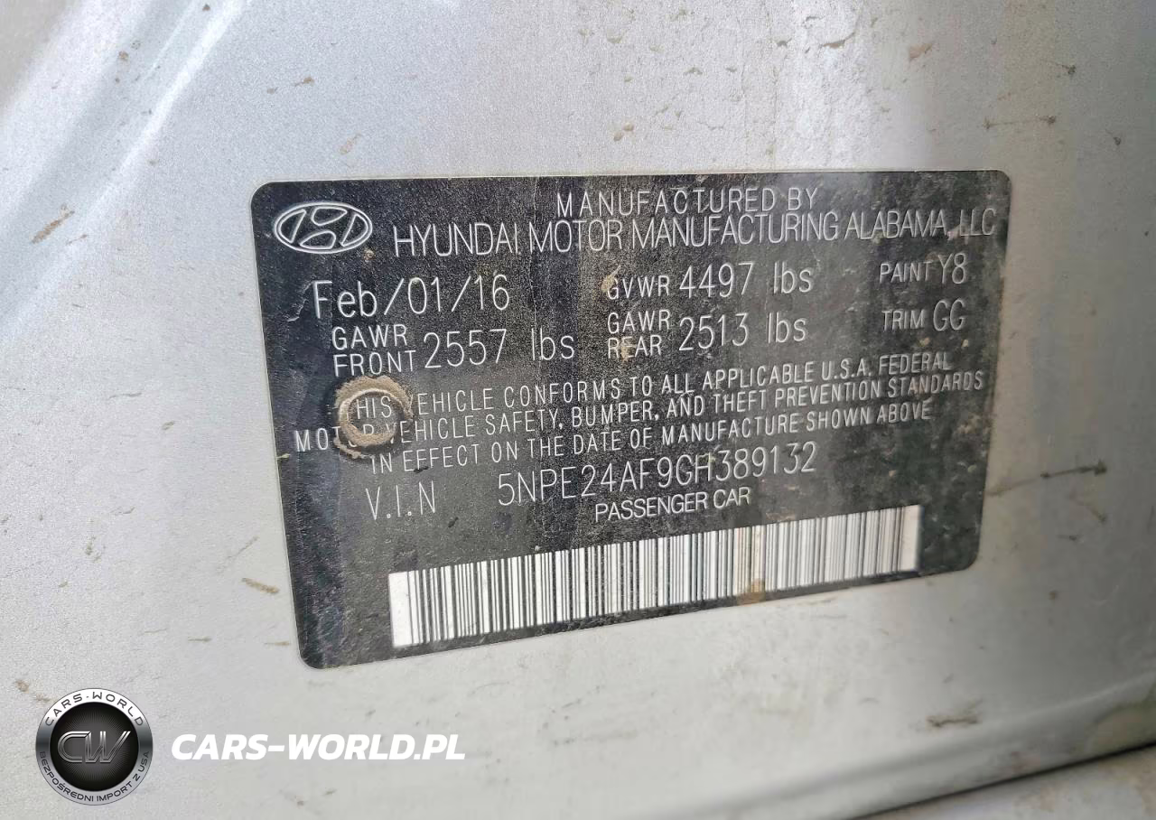 2016 Hyundai Sonata Se VIN:5NPE24AF9GH389132 - 12